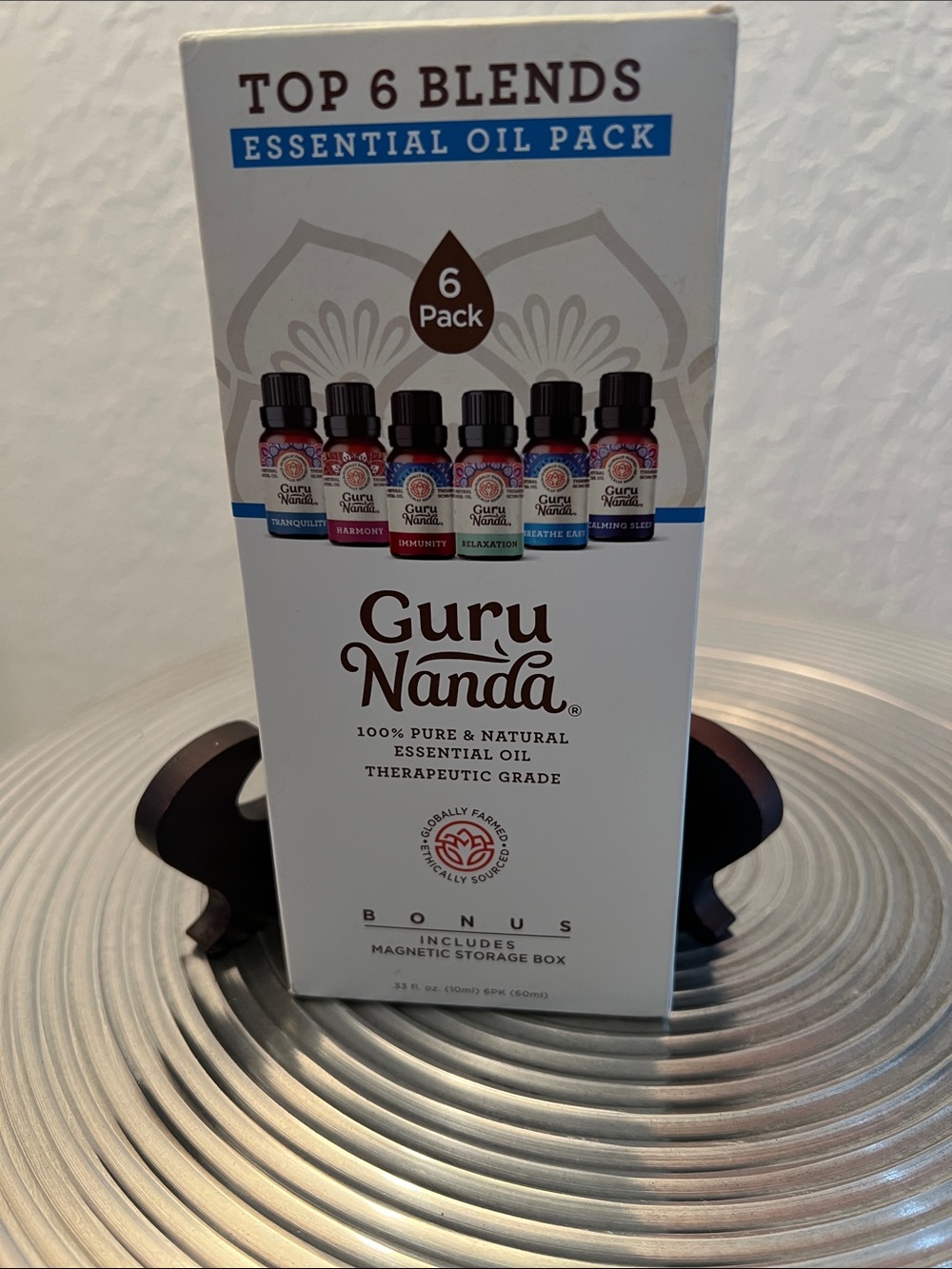 GURU NANDA Top 6 Blends Essential Oil Pack
